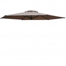 Replacement Patio Umbrella Canopy Cover for 9ft 6 Ribs Umbrella Taupe (CANOPY ONLY)-Taupe   563600368